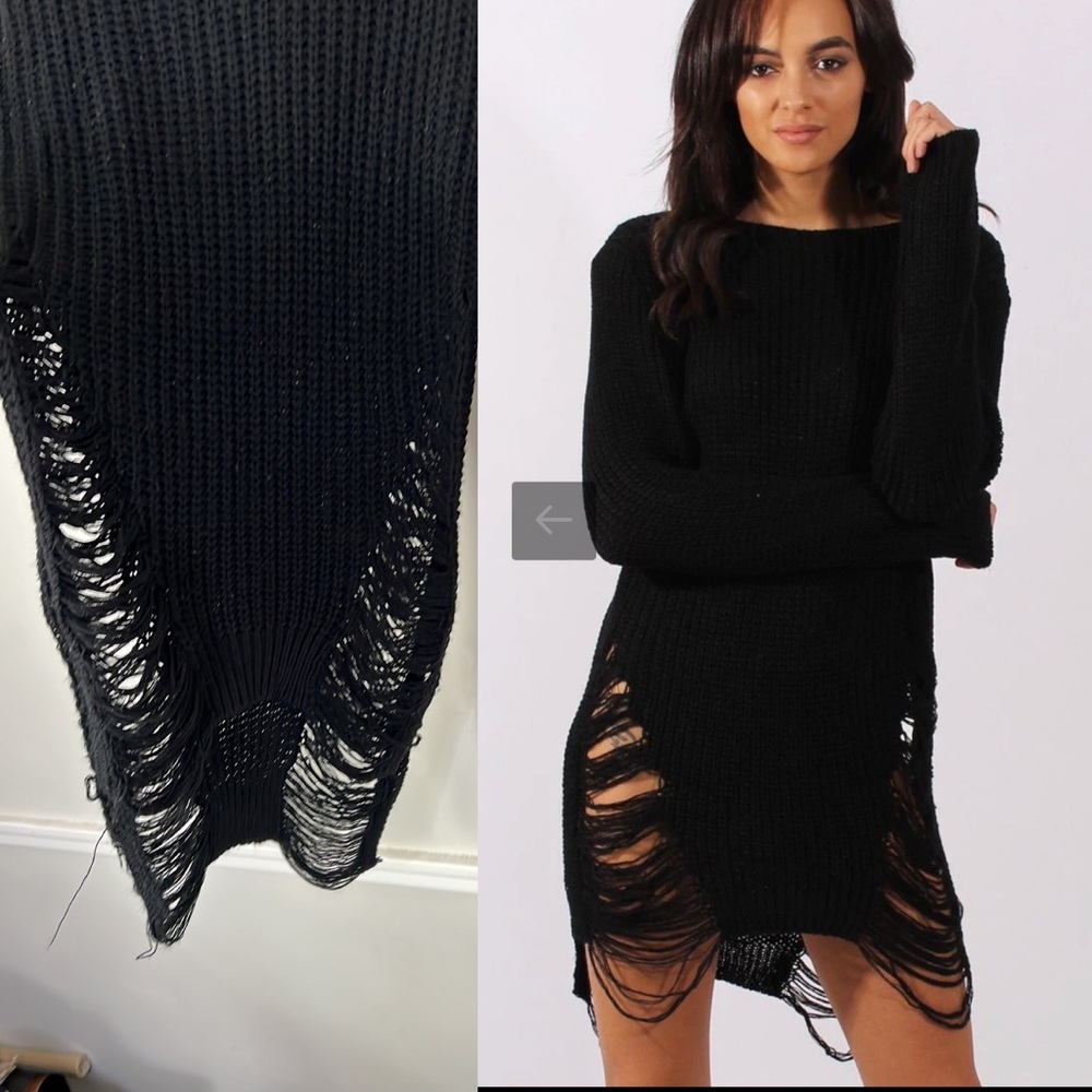 Hera Collection Distressed Sweater Tunic